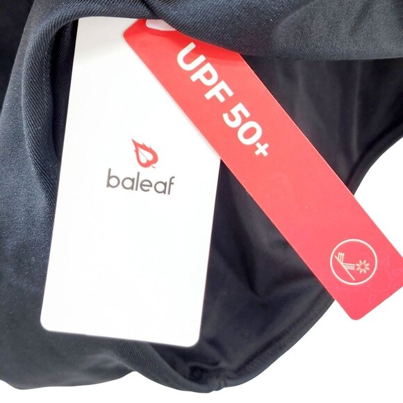 Baleaf Womens UPF 50 Black One-Piece Swimsuit Adjustable Straps Cross Back 2XL - Picture 3 of 11